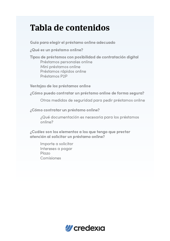 CRE - Préstamos online - Portada 2D2